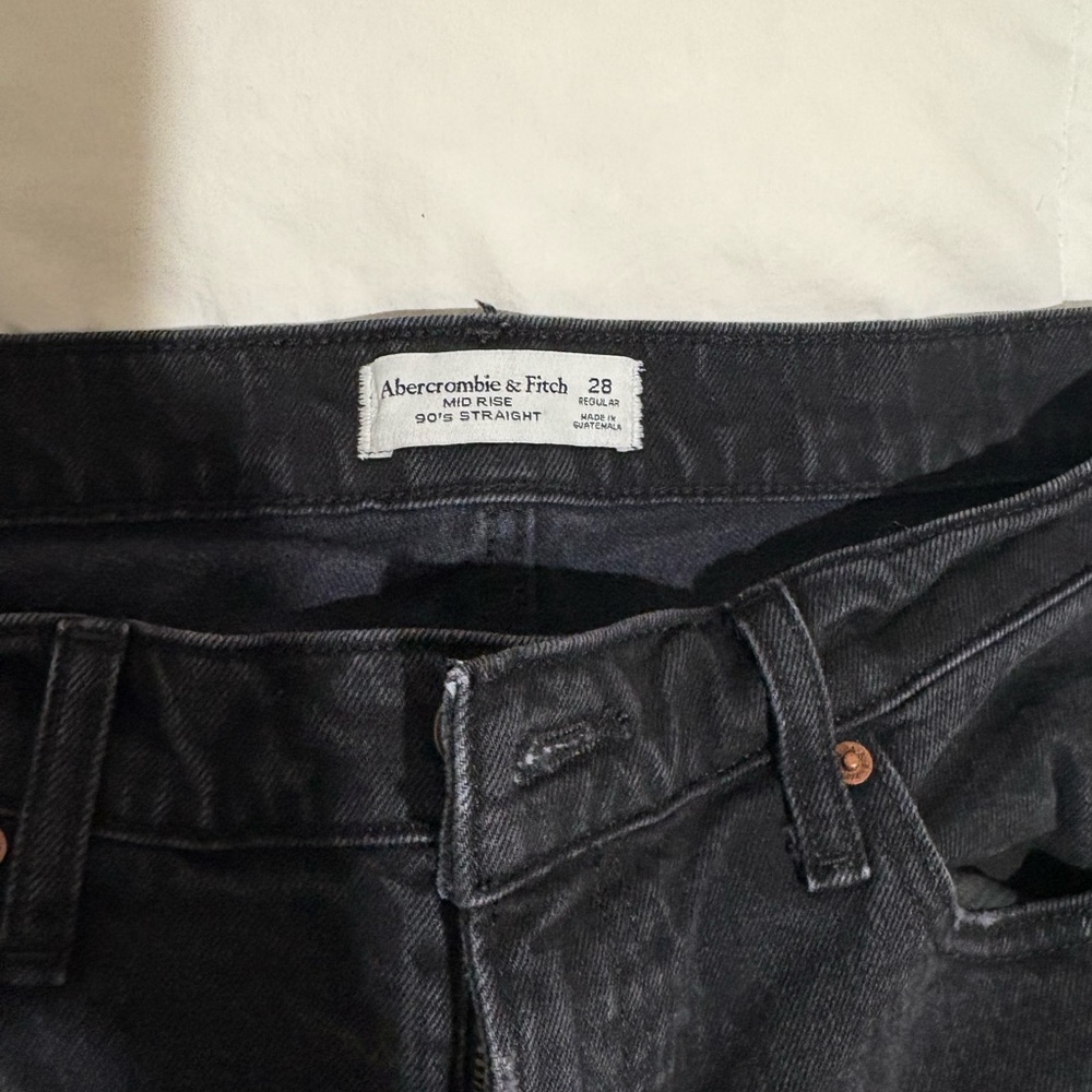 Abercrombie & Fitch Women's Black High Rise Jeans